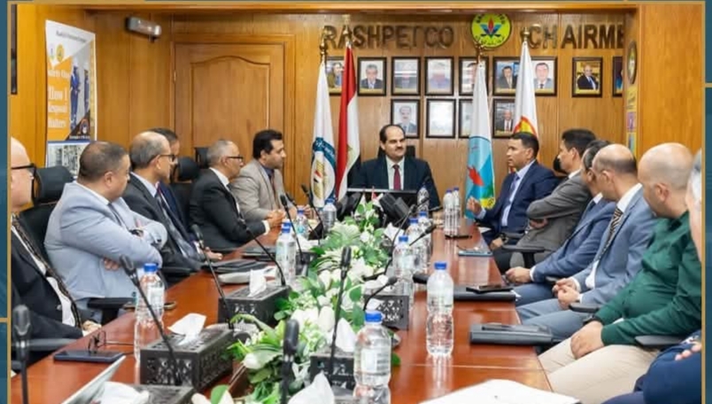 رئيس إيجاس خلال زيارته الميدانية لمقر شركة «البرلس للغاز»
