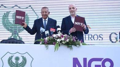 رجل الأعمال كامل أبو علي رئيس اثناء الإعلان عن الشراكات الاستراتيجية 