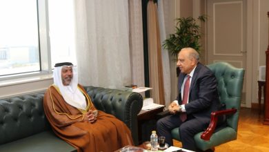وزير الكهرباء والطاقة أثناء مباحثاته مع السفير الإماراتي بالقاهرة