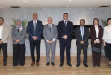 وفد مركز معلومات مجلس الوزراء أثناء زيارته لهيئة المحطات النووية