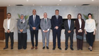 وفد مركز معلومات مجلس الوزراء أثناء زيارته لهيئة المحطات النووية