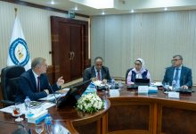 المهندسة ريهام علفة رئيس الإسكندرية للبترول أثناء الجمعية العمومية