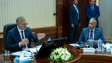 المهندس سيد الراوي رئيس شركة إنربك خلال أعمال الجمعية العمومية بحضور وزير البترول والثروة المعدنية