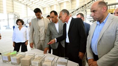 رئيس الوزراء خلال افتتاح مصنع «نا ترانس للأسمدة»