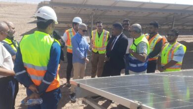 رئيس هيئة الطاقة المتجددة يتفقد مع الوفد السوداني محطة الزعفرانة
