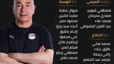 حسام حسن يعلن قائمة منتخب مصر استعداداً لأنجولا وجنوب السودان وجنوب أفريقيا 