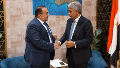 وزير السياحة خلال مباحثاته مع نظيره القبرصي