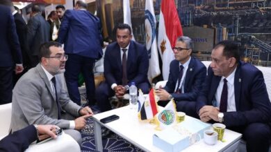 المهندس ناصر شاهين فوسفات مصر أثناء عقد اللقاءات