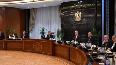 وزير البترول اثناء المائدة المستديرة بحضور رئيس الوزراء