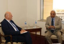 وزير الكهرباء خلال لقائه مع وزير البيئة وأمن الطاقة الإيطالي