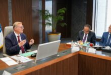 وزير البترول ورئيس شركة التعاون للبترول خلال أعمال الجمعية العمومية