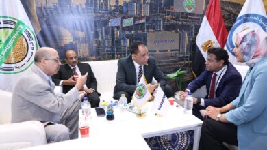 رئيس فوسفات مصر المهندس ناصر شاهين خلال اللقاء