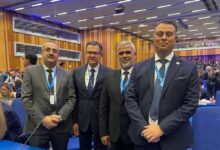 الدكتور شريف حلمي ووفد هيئة المحطات النووية أثناء المشاركة في مؤتمر الوكالة الدولية للطاقة الذرية