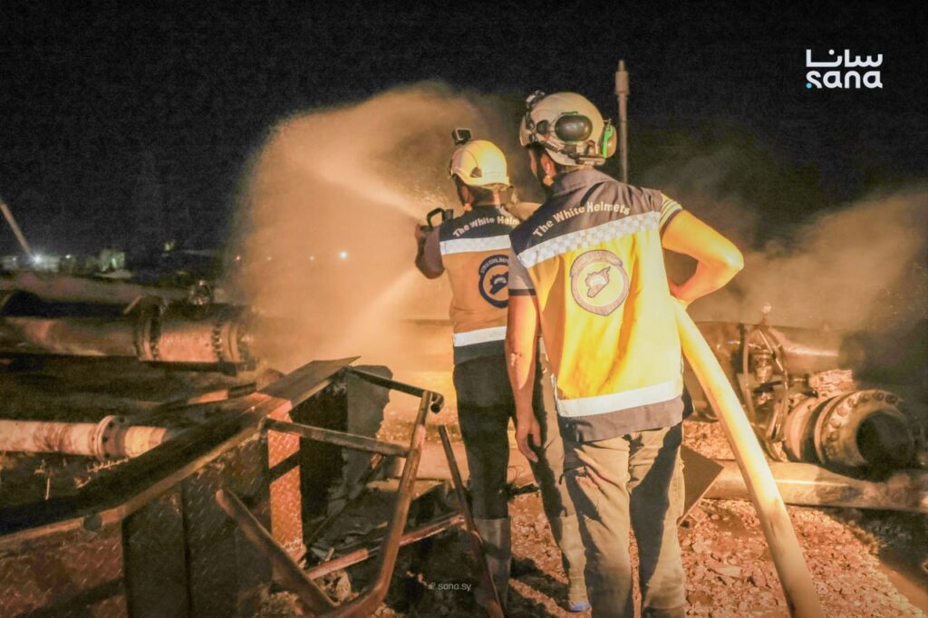 انفجار محطة غاز كهرباء