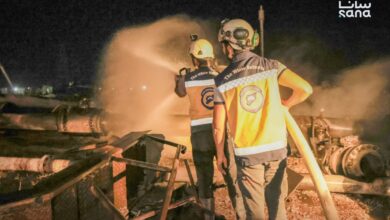 انفجار محطة غاز كهرباء