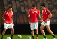 جزء من تدريبات المنتخب الوطني لكرة القدم