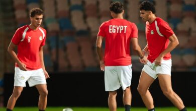 جزء من تدريبات المنتخب الوطني لكرة القدم