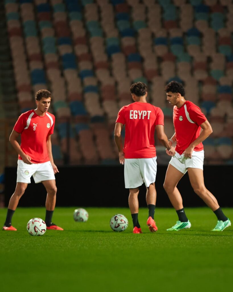 جزء من تدريبات المنتخب الوطني لكرة القدم