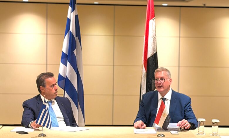 وزير البترول يبحث مع نظيره اليوناني دفع الشراكة المصرية اليونانية
