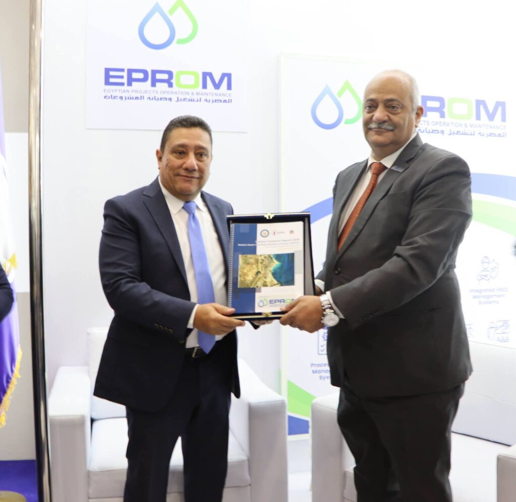 مهندس إبراهيم مسعود رئيس شركة ويبكو مع المهندس حسام أسعد ريس إيبروم 