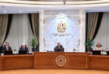 مجلس الوزراء أثناء الموافقة علي المشروعين