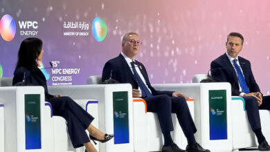 وزير البترول متحدثا في فعاليات مؤتمر ومعرض البترول العالمي بالرياض