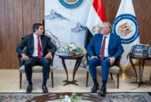 وزير البترول أثناء مباحثاته مع الرئيس التنفيذي لشركة «فيرتيجلوب»