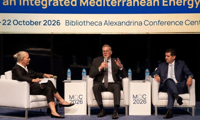 وزير البترول ونظيره القبرصي علي هامش فعاليات موك 2026